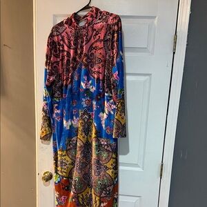 Anthropologie Multicolor Paisley Maxi Dress